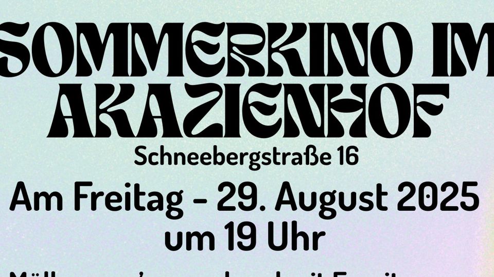 Sommerkino im Akazienhof