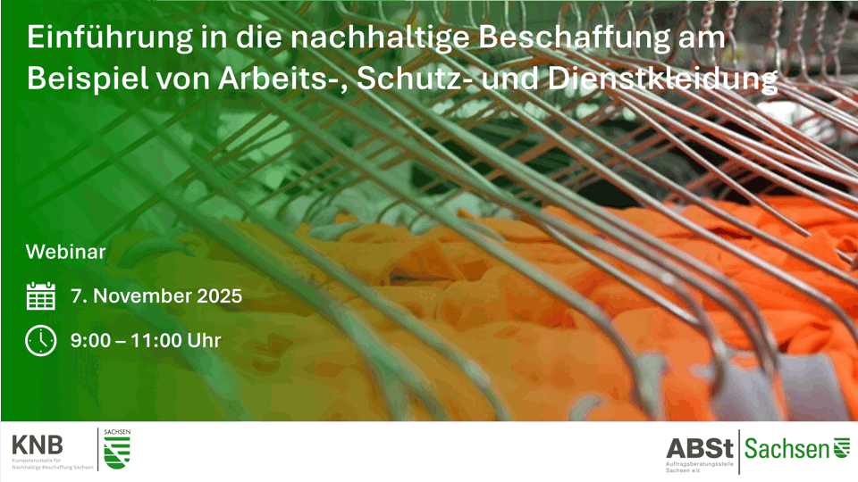Einführung in die nachhaltige Beschaffung am Beispiel von Arbeits-, Schutz- und Dienstkleidung