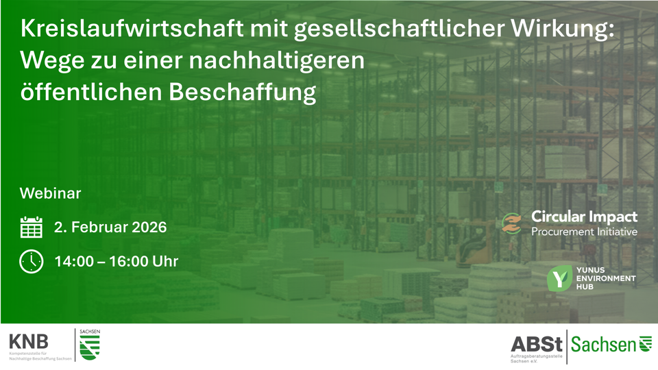 Kreislaufwirtschaft mit gesellschaftlicher Wirkung: Wege zu einer nachhaltigeren öffentlichen Beschaffung