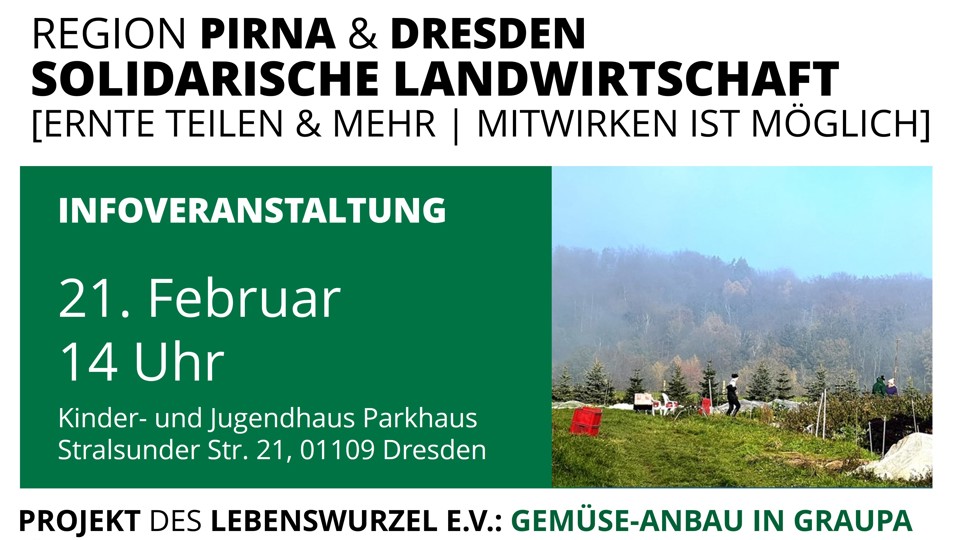 Frisches Gemüse, das verbindet – Infoveranstaltung des Solawi-Projekts Gemüse-Anbau in Graupa