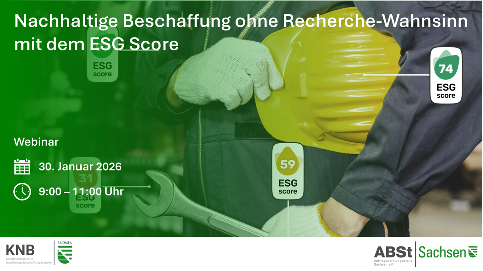 Nachhaltige Beschaffung ohne Recherche-Wahnsinn mit dem ESG Score