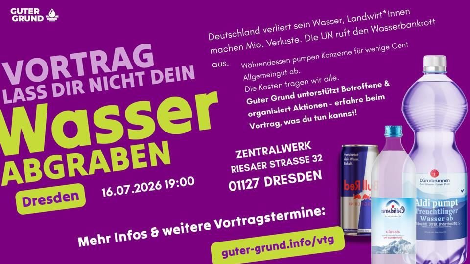 Vortrag: Lass dir nicht dein Wasser abgraben