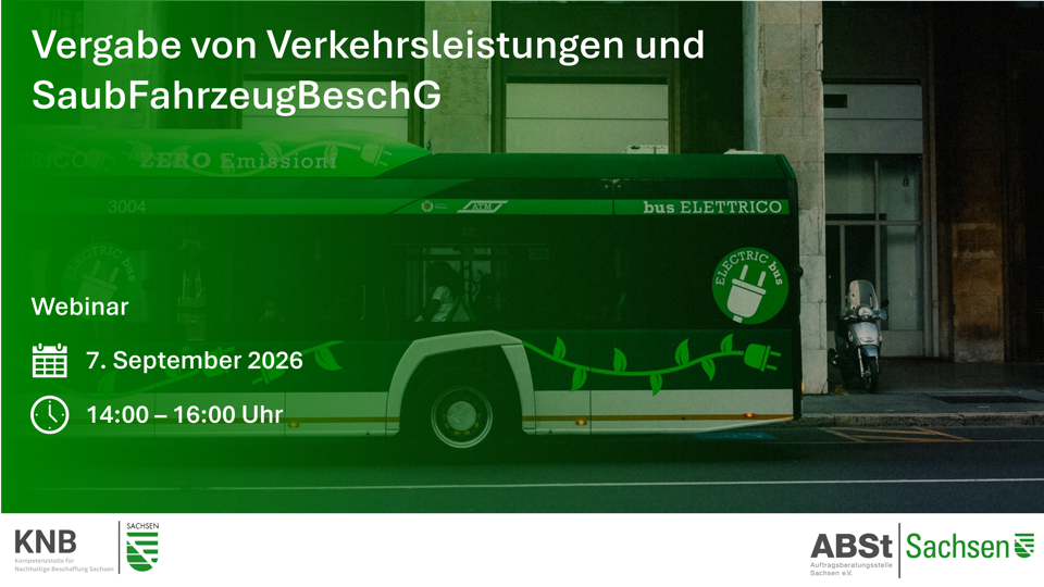 Vergabe von Verkehrsleistungen und SaubFahrzeugBeschG