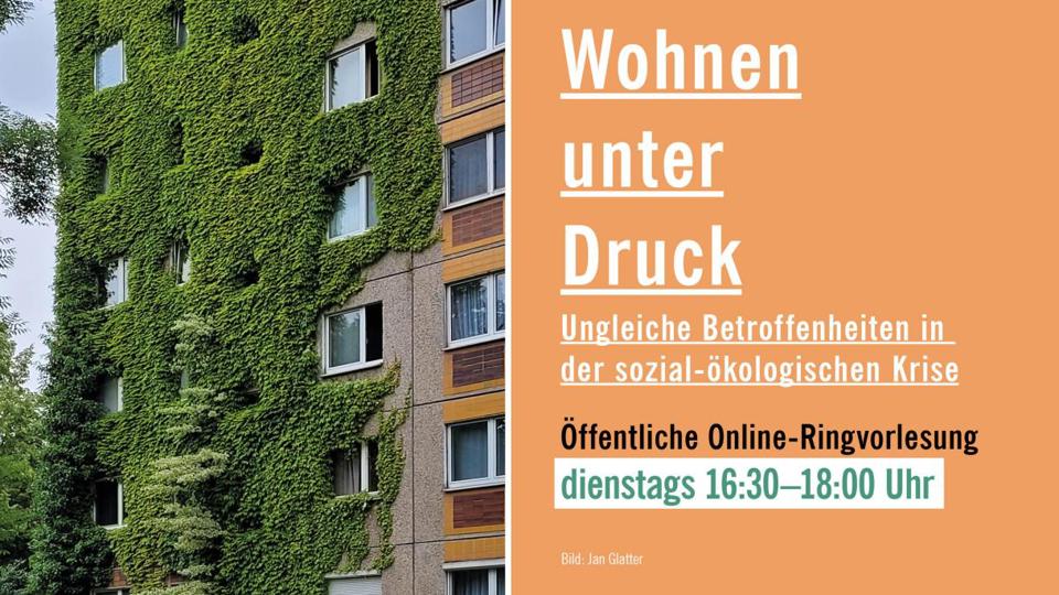 Öffentliche Online-Vorlesung: Energiearmut als sozial-räumliches Problem: Verstehen, verorten, bearbeiten